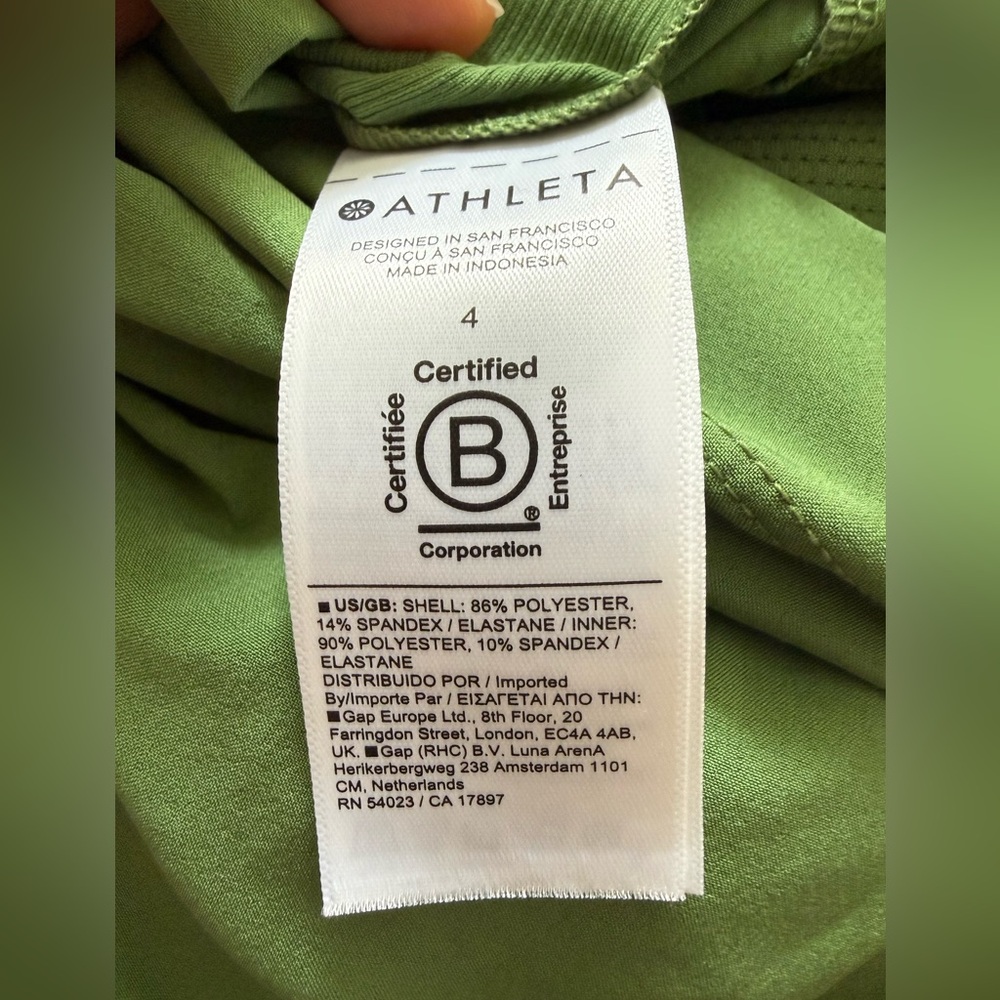 Athleta 2024 Brooklyn Women's 16" Green Tennis Pickleball Skort Size 4 - Picture 7 of 9